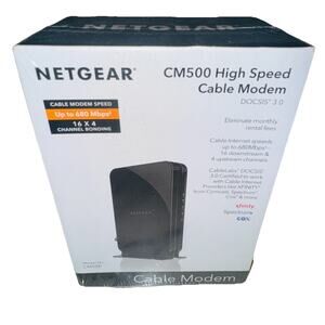 NEW SEALED NETGEAR CM500-1AZNAS 16x4 DOCSIS 3.0 Cable Modem Speeds of 686mbps